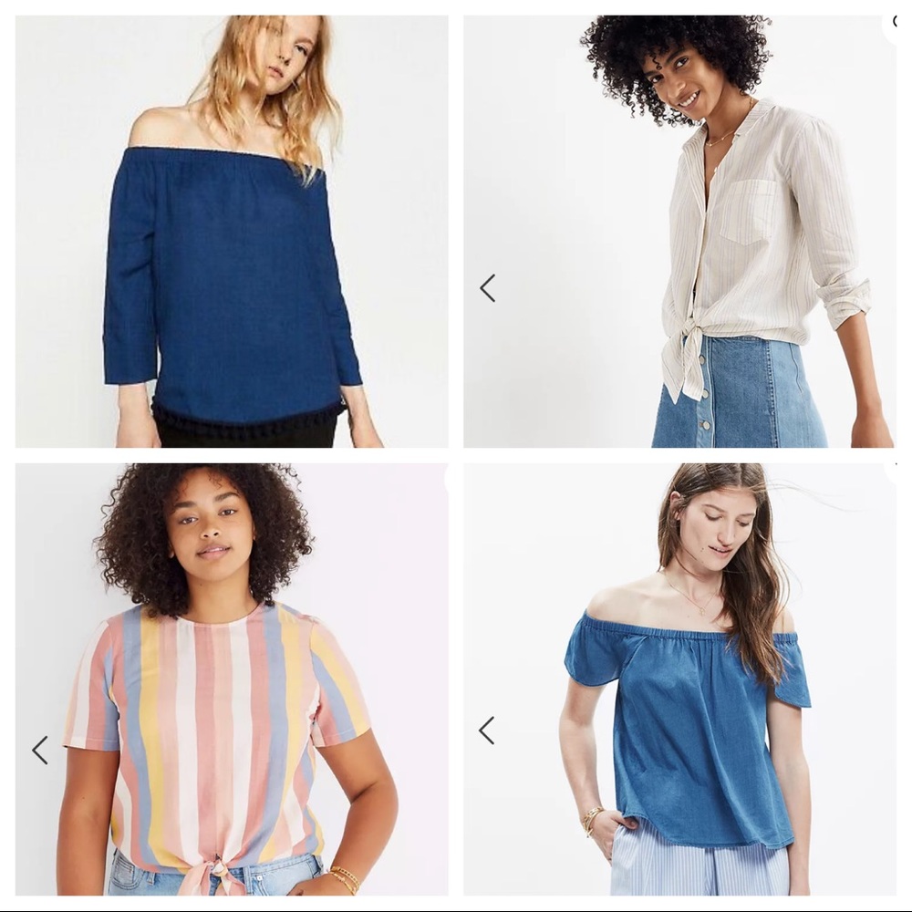 Zara & Madewell bundle of tops, sizes XXS / XS